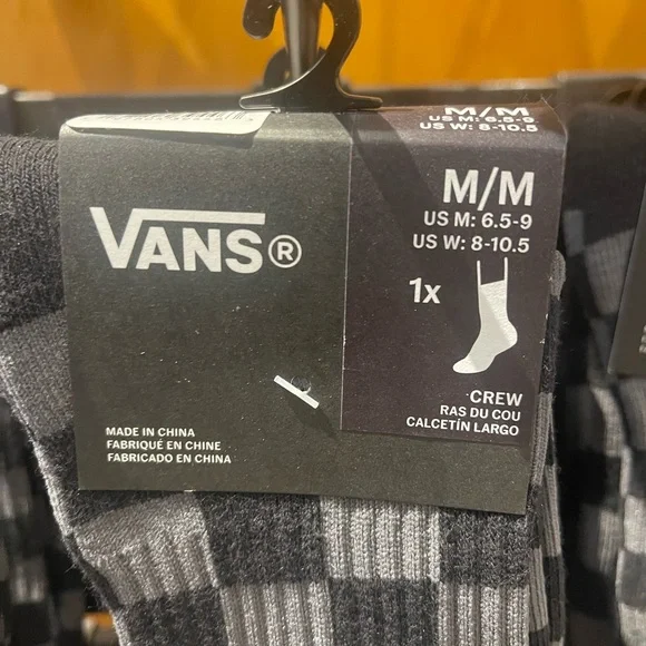 Vans Checkerboard Pewter / Black Crew Socks (1 pair)
Monochrome Checkered Crew - Picture 6 of 16